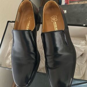 Peter Huber black tuxedo shoes, size 9